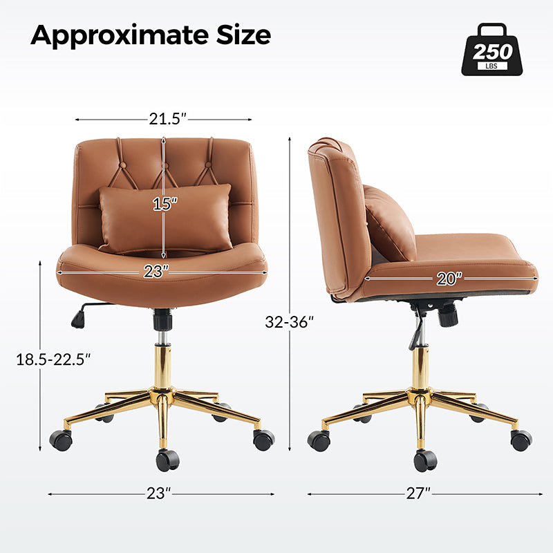 Scratch-Resistant & Easy-Clean Office Chair - Cecil Ergonomic Desk Chair for Home & Office Workspace