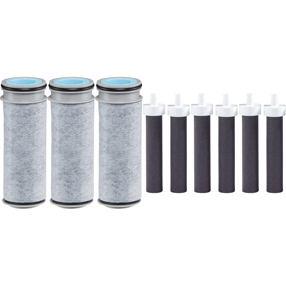 Brita Stream & Bottle Water Filter Replacement Cartridges - 3 Pack | Premium Filtration for Clean Drinking Water | Perfect for Home, Office & Travel Use