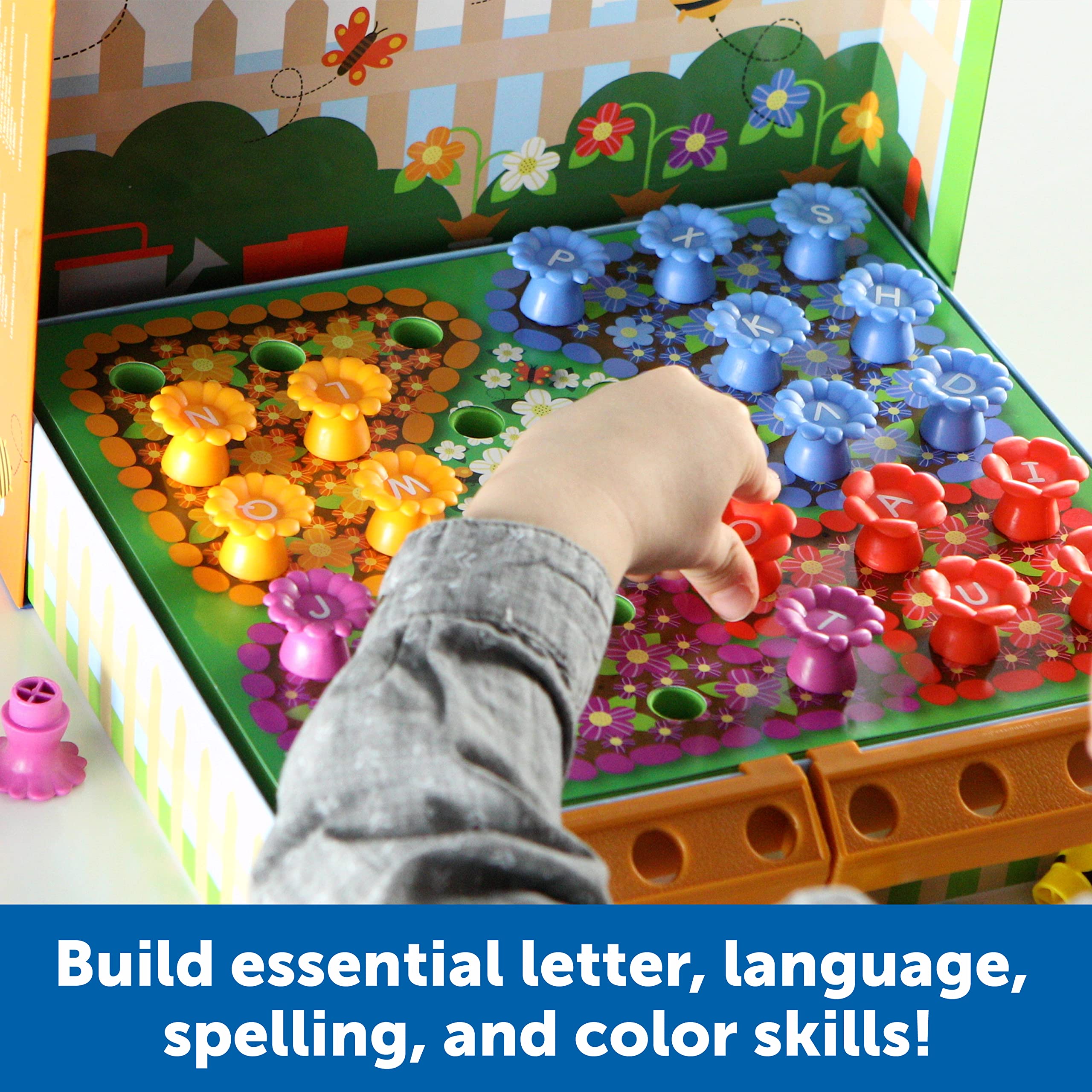 Alphabet Garden Activity Set - Preschool Learning Toys for Toddlers Age 3+ | Indoor Educational Games