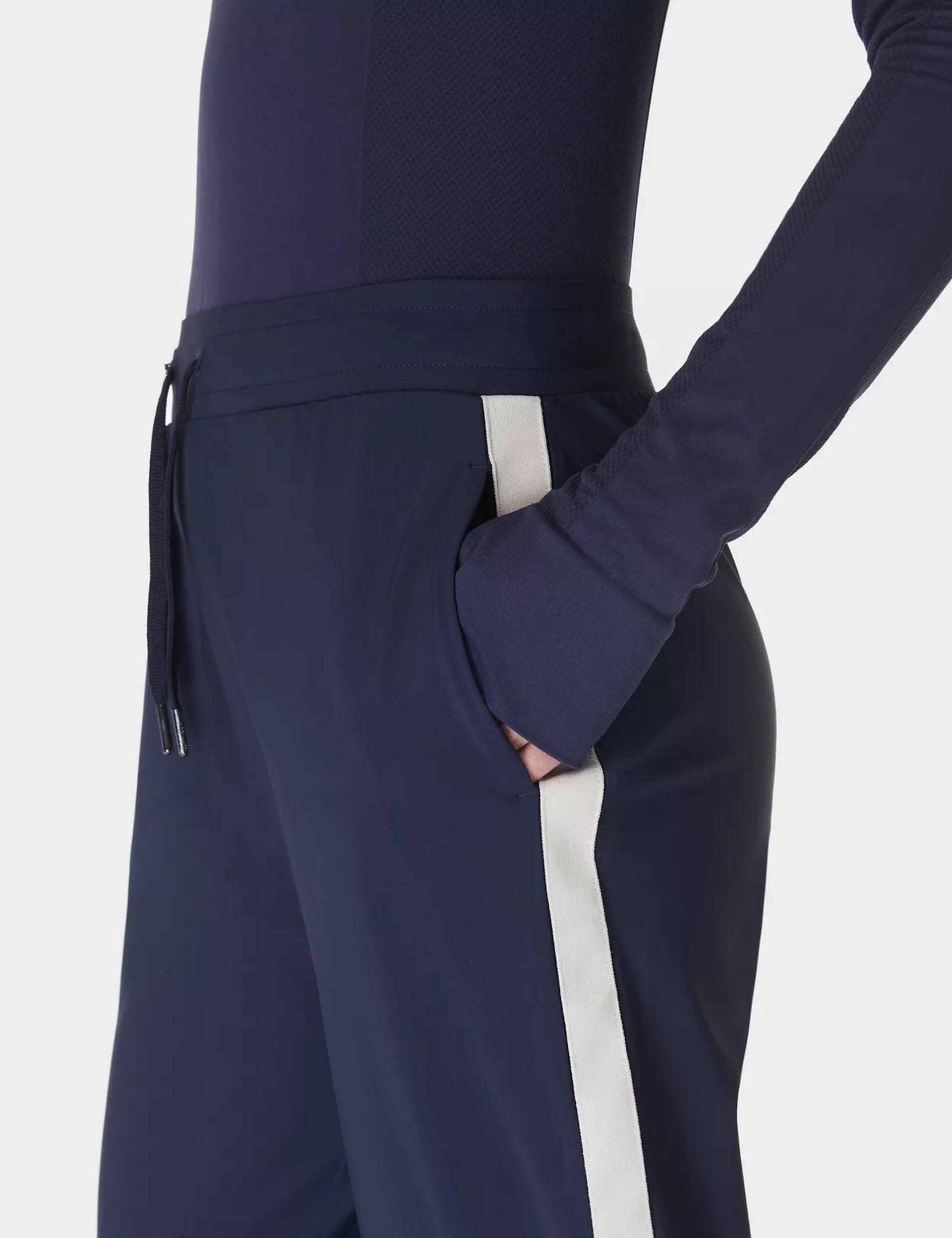 Explorer Side Stripe Pants for Men - Navy Blue Casual Trousers | Comfortable & Stylish for Work, Travel & Outdoor Activities