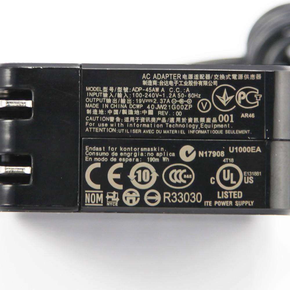 Original ASUS Laptop Charger 45W AC Adapter (19V 2.37A) with 4.0mm Tip - Compatible with ADP-45BW B/C.C. - Perfect for Home, Office & Travel Use