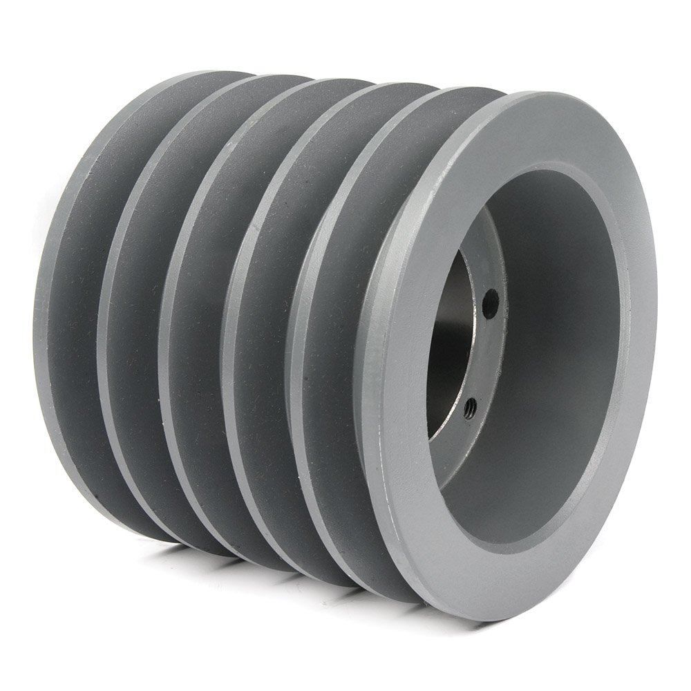 755C Classical V-Belt Sheave - 5 Grooves Cast Iron Pulley for C Belt Section | 7.9