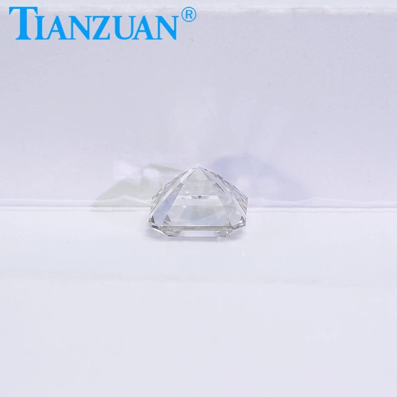 Asscher Cut Lab Grown Diamond CVD - F/H Color VVS1 Clarity, 2EX Cut, GEMID Certified Loose Gemstone Bead for Engagement Rings & Fine Jewelry Making