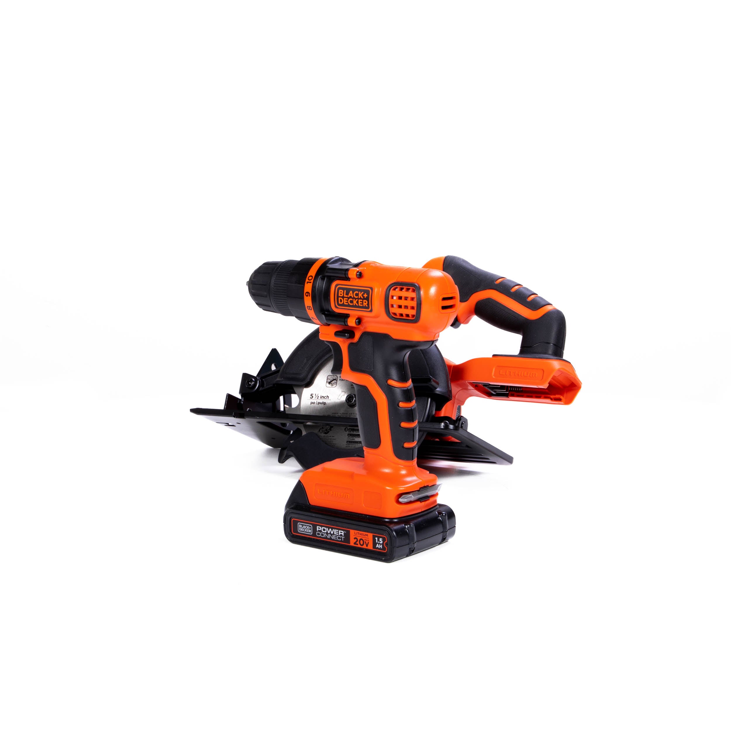20V MAX* POWERCONNECT™ Cordless Drill/Driver & Circular Saw Combo Kit with 2 Batteries - Perfect for DIY Projects, Woodworking, and Home Renovations