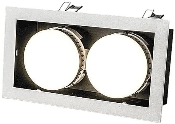5W & 9W Modern LED Recessed Ceiling Lights - 2 Pack Energy Saving COB Downlights for Living Room, Clothing Shop & Garage - Square Aluminum Spotlight Can Lights for Home & Commercial Decor