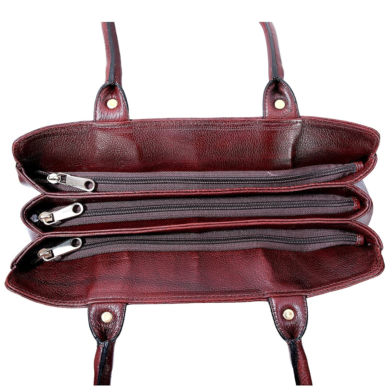 HYATT Women's Leather Tote Bag - Genuine Full Grain Leather Handbag for Office & Travel