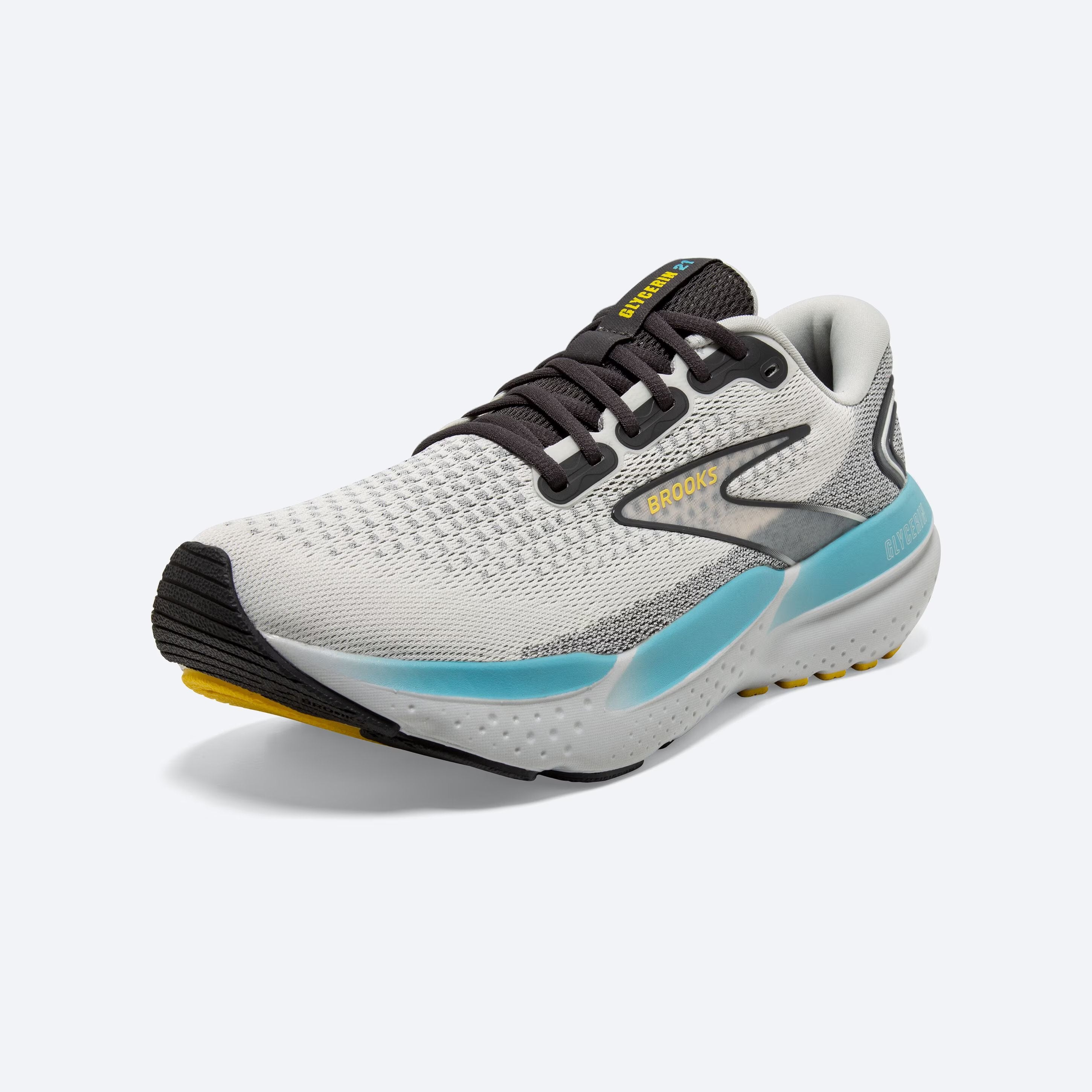 Brooks Glycerin 21 Running Shoes for Men - Premium Cushioned Road Running Sneakers - Perfect for Marathon Training, Jogging & Gym Workouts