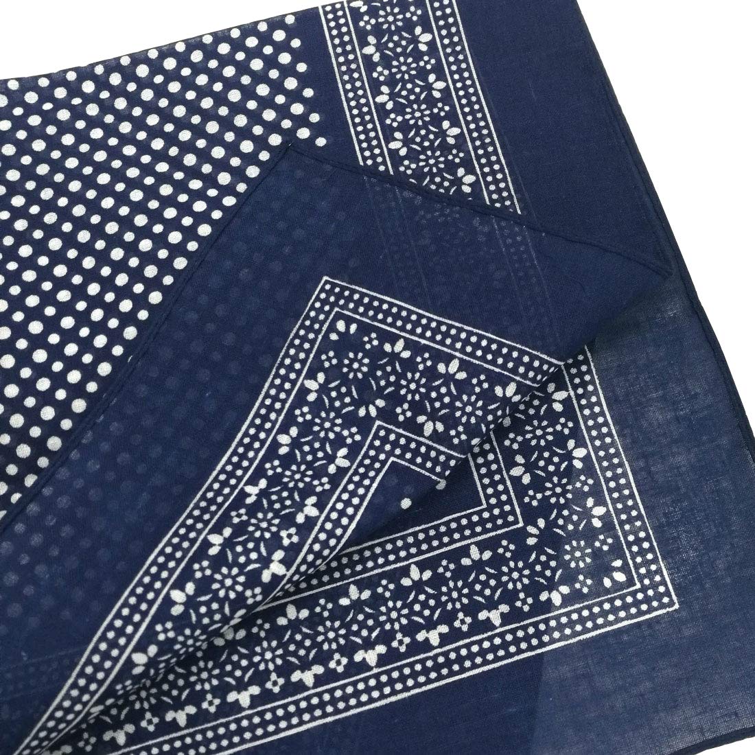 Ebossy 100% Cotton Polka Dot Head Wrap Bandana Headband & Neckerchief for Women - Stylish Hair Accessory for Work, Travel, and Fashion Outfits