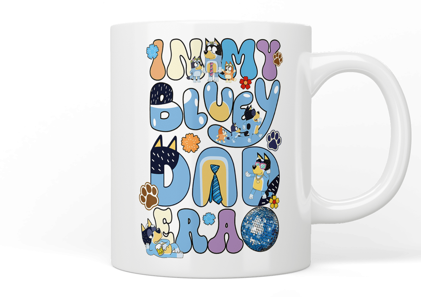 Bluey Dad Era Mug - Funny Bluey Inspired Coffee Cup for Dads - Perfect for Coffee, Tea & Father's Day Gifts