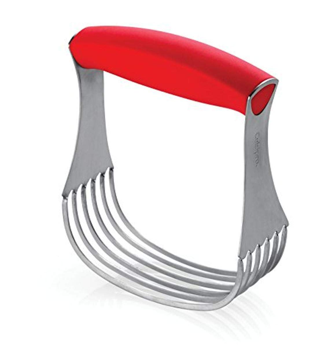 Cuisipro Deluxe Pastry Blender - 5.25 Inch Stainless Steel Dough Mixer - Red Baking Tool for Pies, Cookies & Pastries - Perfect for Home Bakers & Professional Chefs