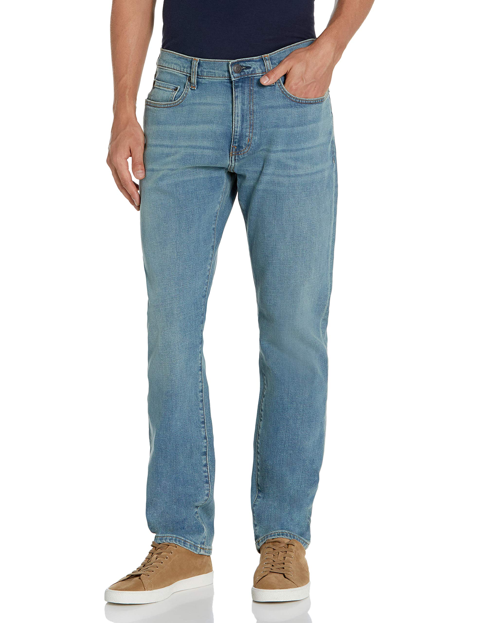 Amazon Essentials Men's Athletic-Fit Stretch Jean Pants | Comfortable & Durable Denim for Active Lifestyles | Perfect for Work, Gym & Casual Wear