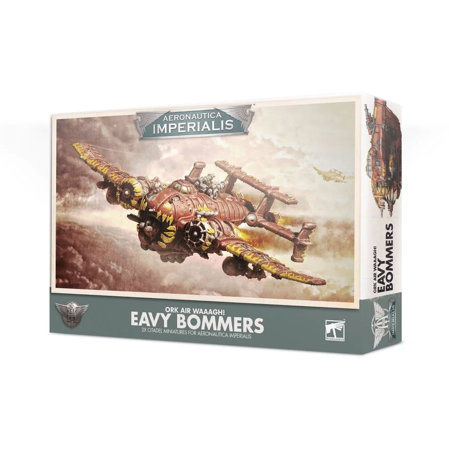 Aeronautica Imperialis: Ork Air Waaagh! Eavy Bommers - Tabletop Miniature Game Set for Warhammer 40K Battles & Strategic Air Combat Scenarios