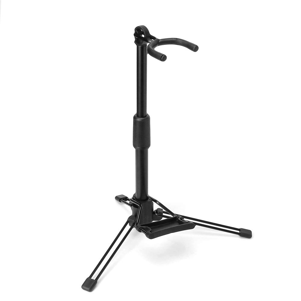 Foldable Digital Wind Instrument Tripod Stand Holder - Portable & Adjustable for Saxophone, Clarinet, Flute | Perfect for Practice, Performances & Studio Recording