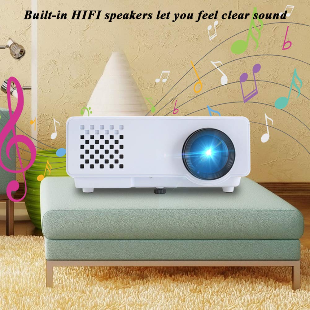 Mini Video Projector 2800 Lumens - Full HD 1080P Portable LED Projector with Wireless Phone Sync | Home Theater, Outdoor Movie Nights & Office Presentations