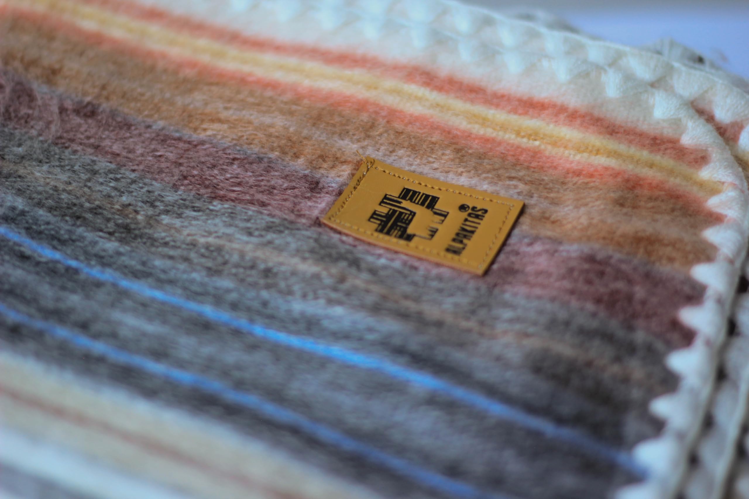 Premium Alpaca Wool Throw Blanket - Soft & Warm 64