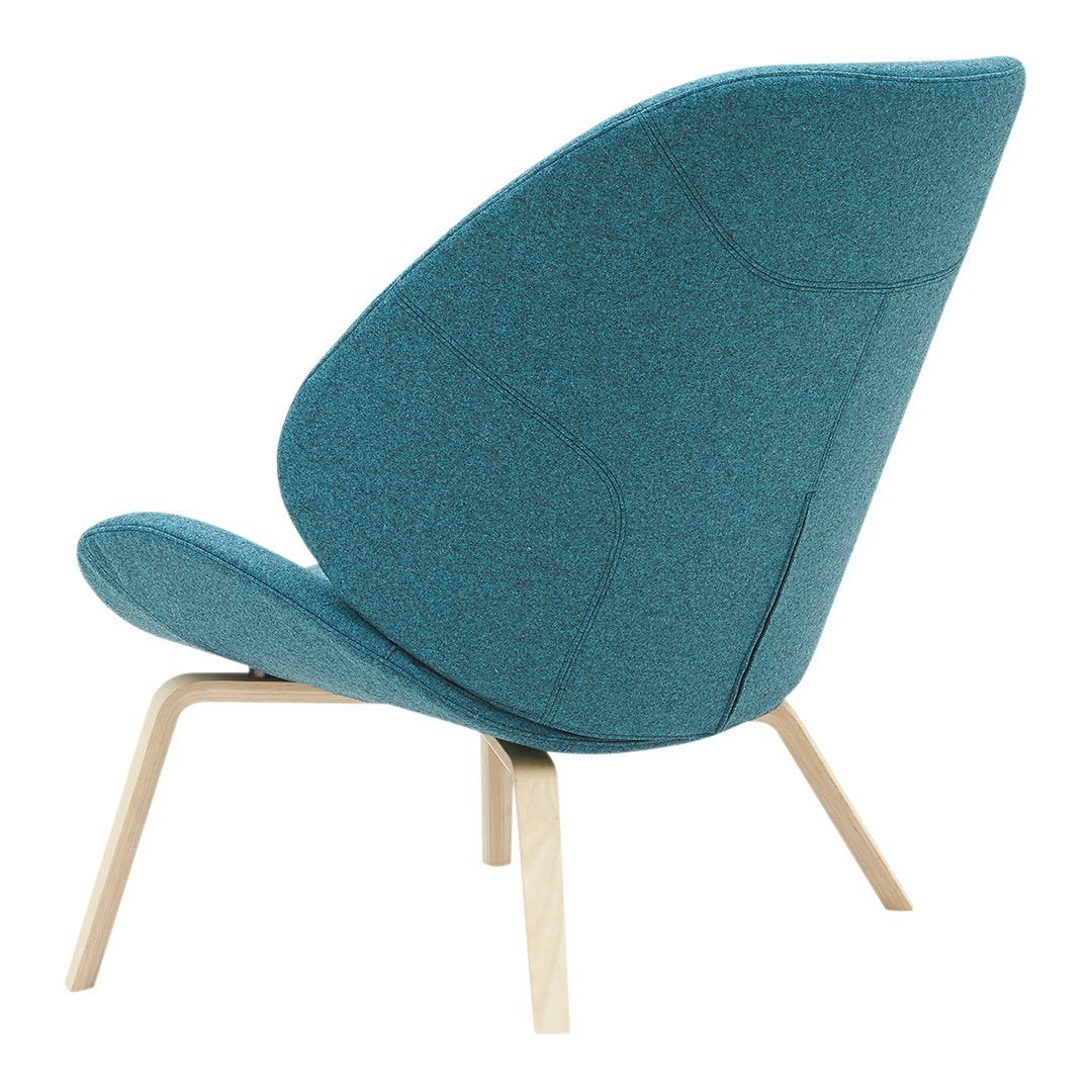 Eden Lounge Chair by Busk Hertzog - Modern Comfortable Accent Chair for Living Room, Bedroom & Patio - Softline Upholstered Relaxation Seating