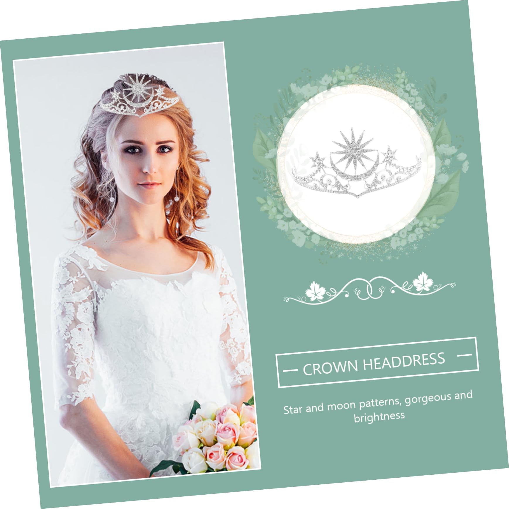 Elegant Rhinestone Wedding Tiara for Women – Bridal Hair Accessory for Bride, Bridesmaids & Special Occasions