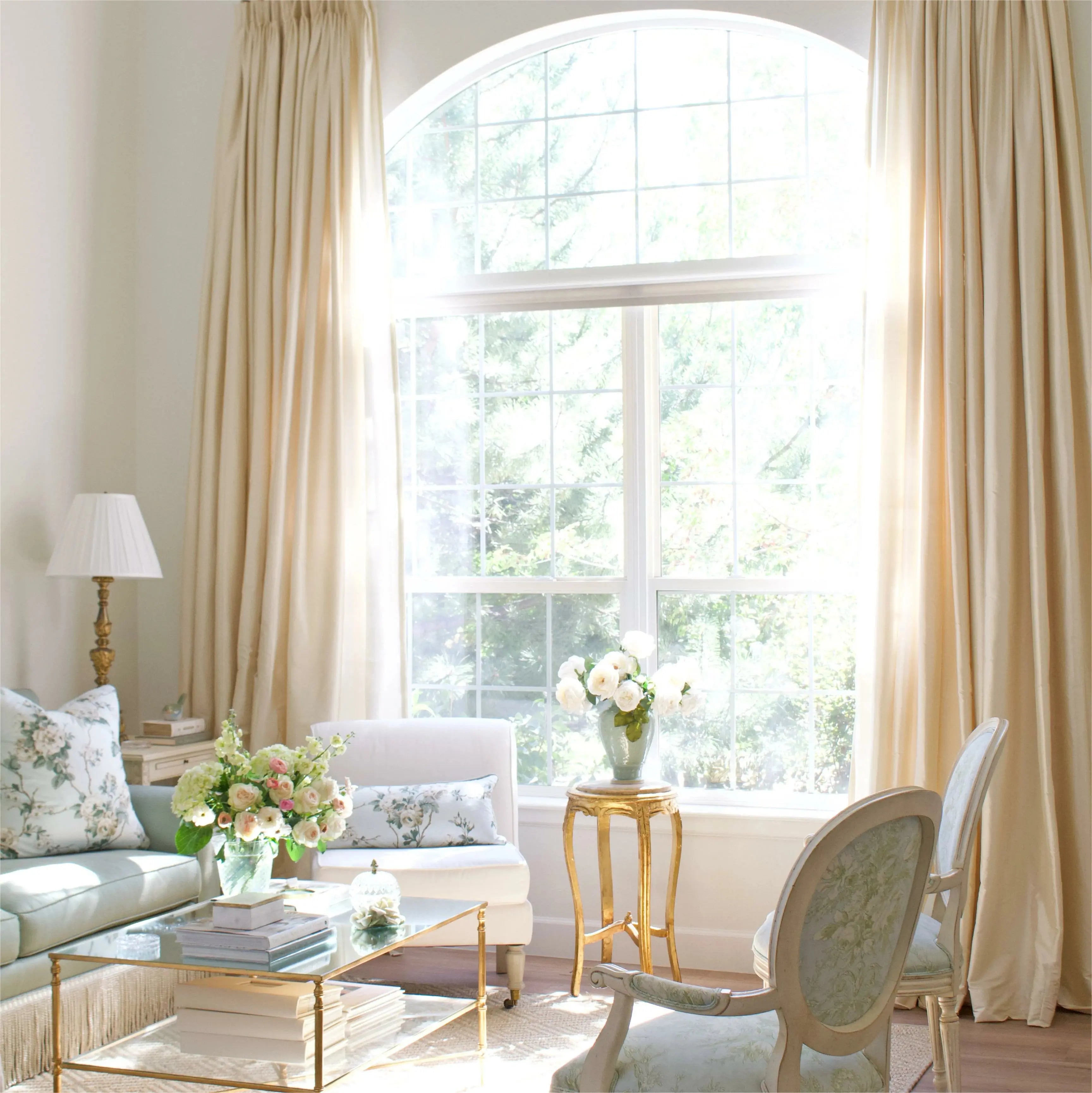 Selman Dupioni Silk Drapery Pleated Curtains - Elegant Window Treatments for Living Room & Bedroom