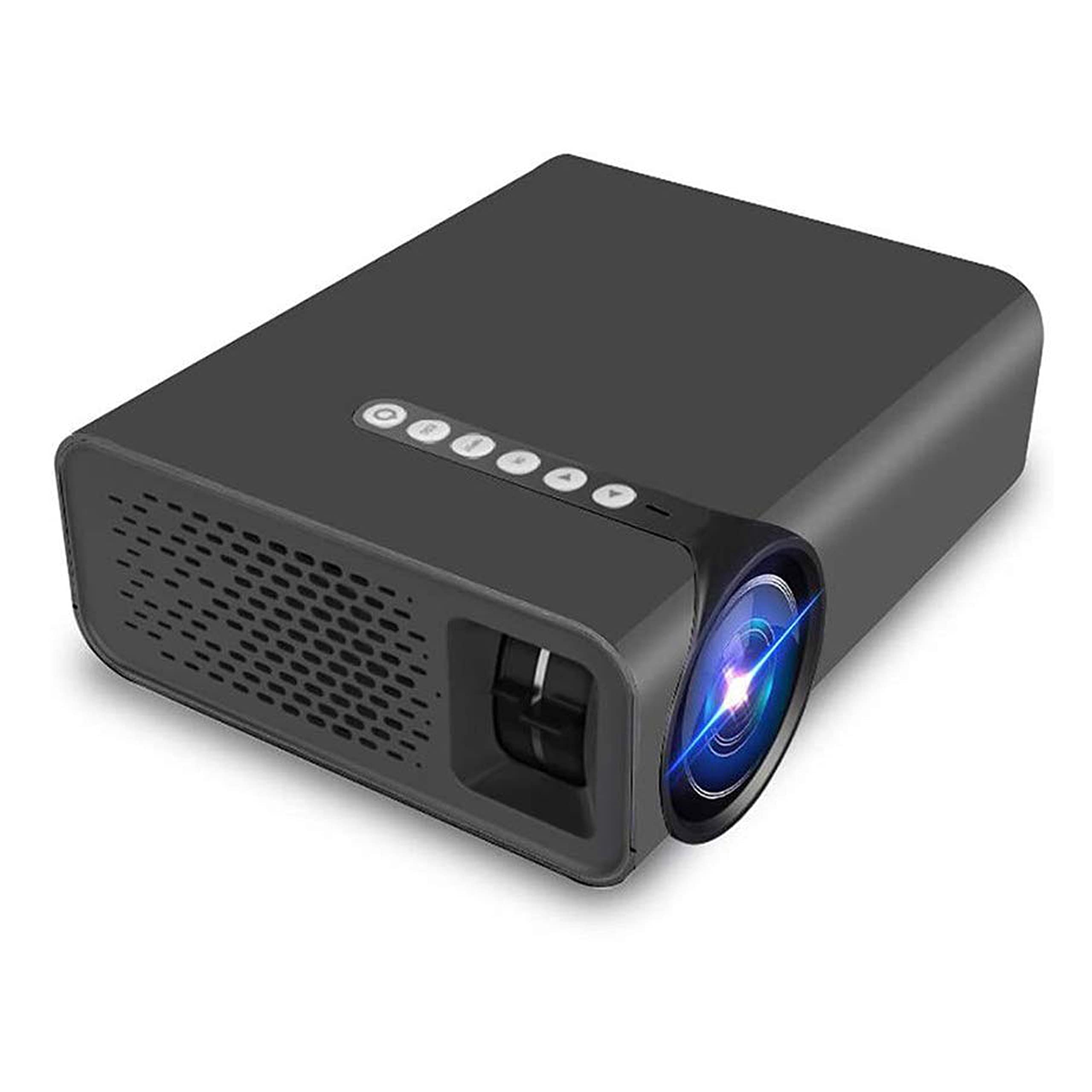 130 Inch HD Home Theater Projector - 1080P Support, USB/HDMI/VGA/SD Connectivity, Compatible with Smartphones for Movies, Gaming & Parties | Perfect for Indoor Home Entertainment & Outdoor Movie Nights (Black)