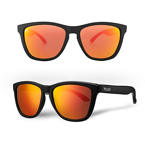 Orange Lens - Matte Black Frame (Bocas Reef)