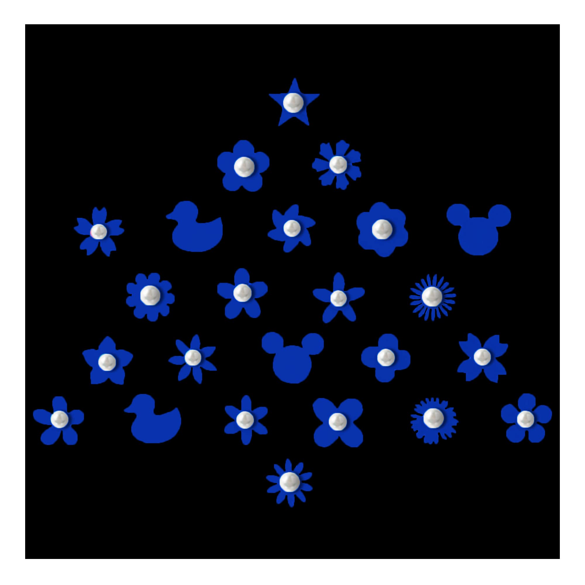 Comet Busters Cute Blue Baby Bindis - 6mm Kids Face Decoration Stickers (BB033) for Parties, Halloween & Festive Celebrations