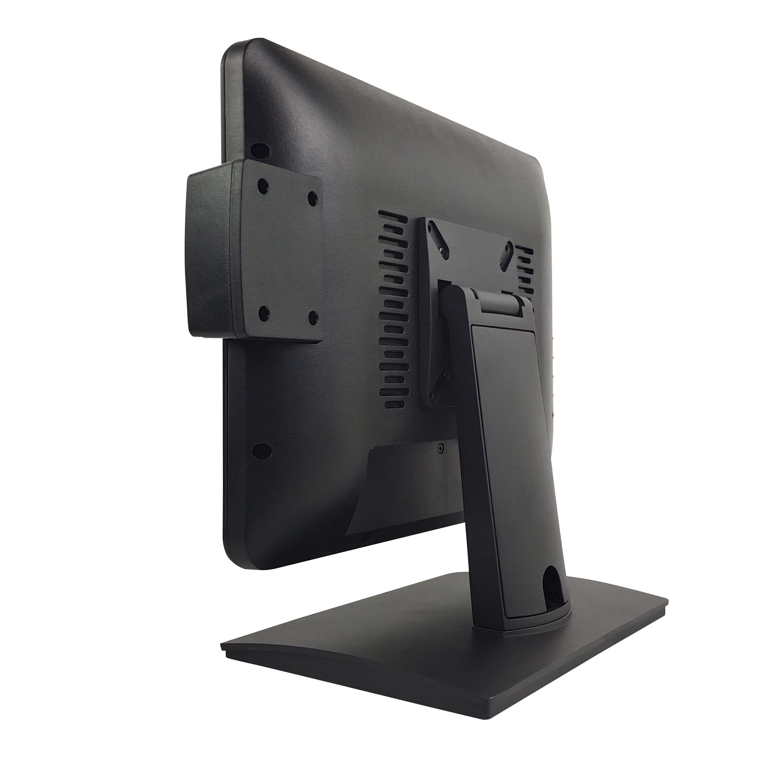 15 Inch 4:3 Ratio 10-Point Projective Capacitive Touch Screen Monitor with MSR - Stable Base POS System Touchscreen Display for Retail, Restaurant & Hospitality - USB Plug-and-Play, Driver-Free Operation