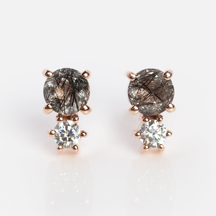 Gemstone Doublet Stud Earrings - Genuine Stone Jewelry for Women | Perfect for Everyday Wear, Parties & Gifts