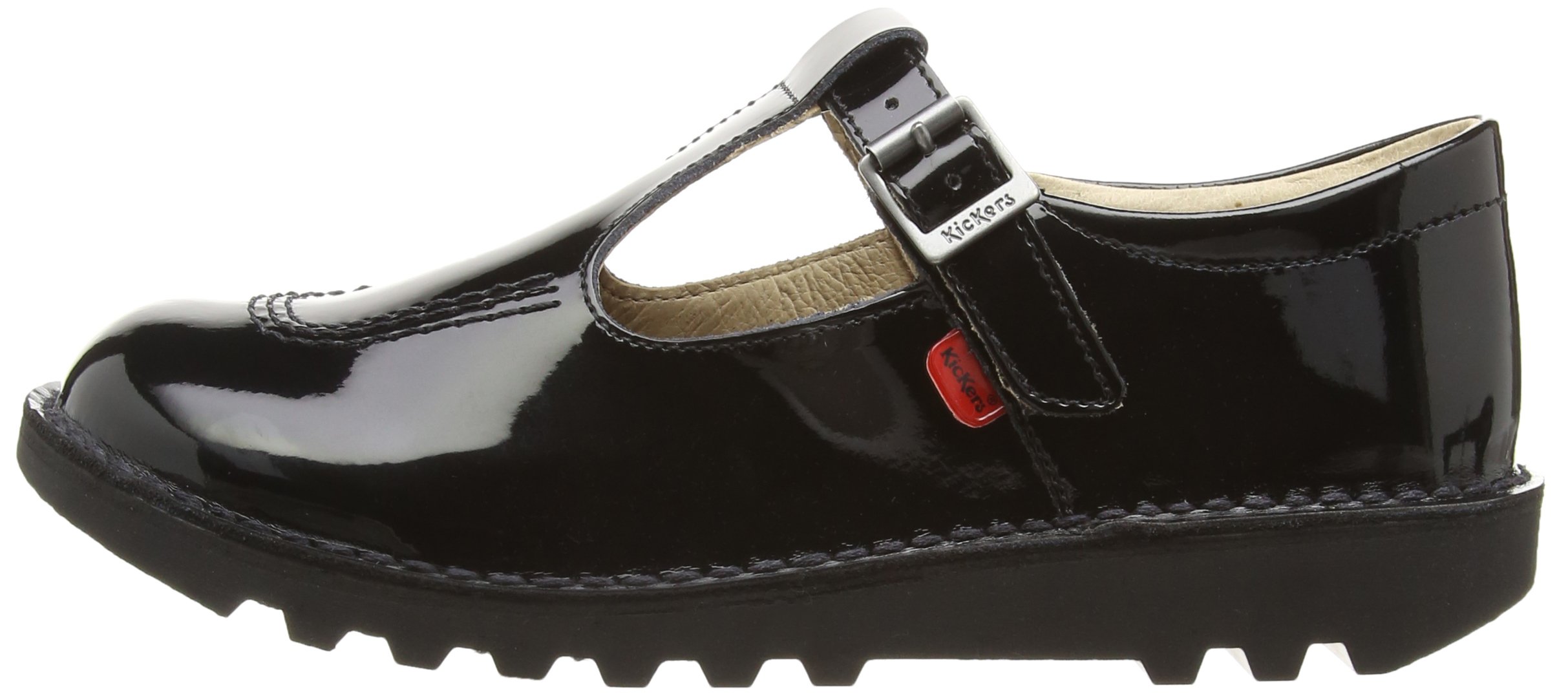 Black Kickers Girl's Kick T Bar School Shoes - Comfortable & Stylish for Everyday Wear, School Uniforms & Casual Outfits