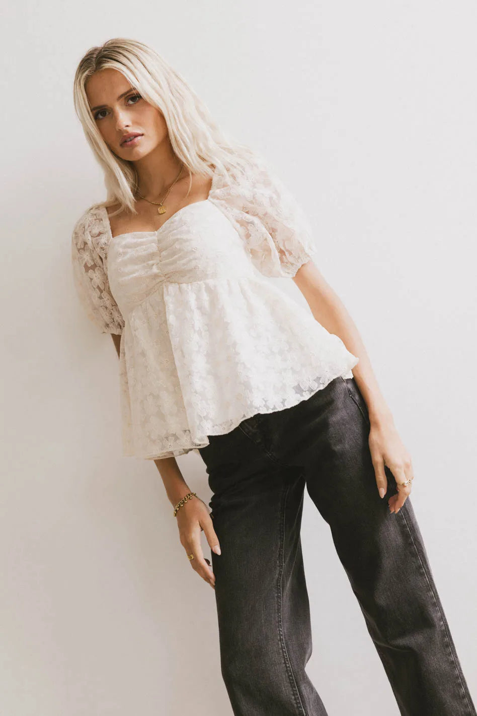 Baylinn Floral Print Peplum Top for Women - Elegant Blouse for Casual Wear, Date Night & Office Outfits