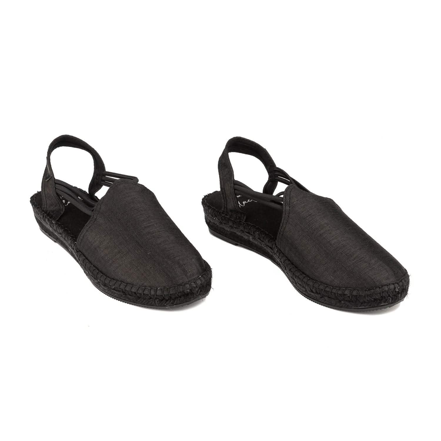 Women's Silk Wedge Espadrille Shoes - Neus BK | Comfortable Summer Sandals for Beach, Vacation & Casual Outings