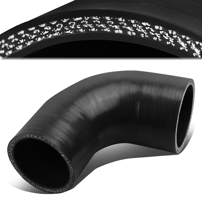 1 in. to 3 in. 90 Degree Elbow 3-Ply High Temperature Silicone Reducer Hose - Perfect for Automotive, Marine & Industrial Applications