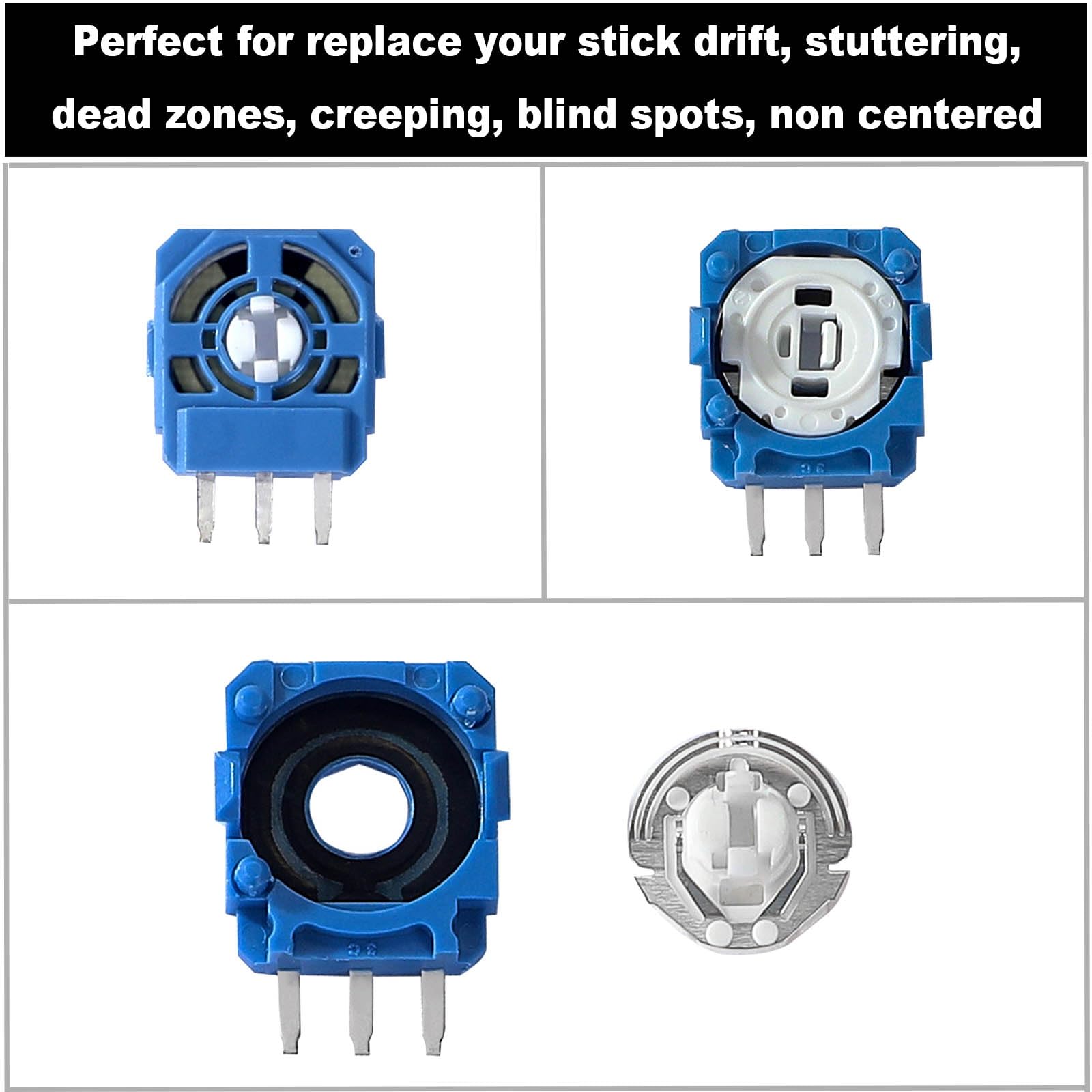 20pcs 2K3 Ohm Potentiometer Replacement for DualSense PS5 Controller - Trim Pot Resistor Thumbstick Module Sensor Compatible with ALPS Analog Joystick - Perfect for PS5 Controller Repair & Gaming Accessories Replacement