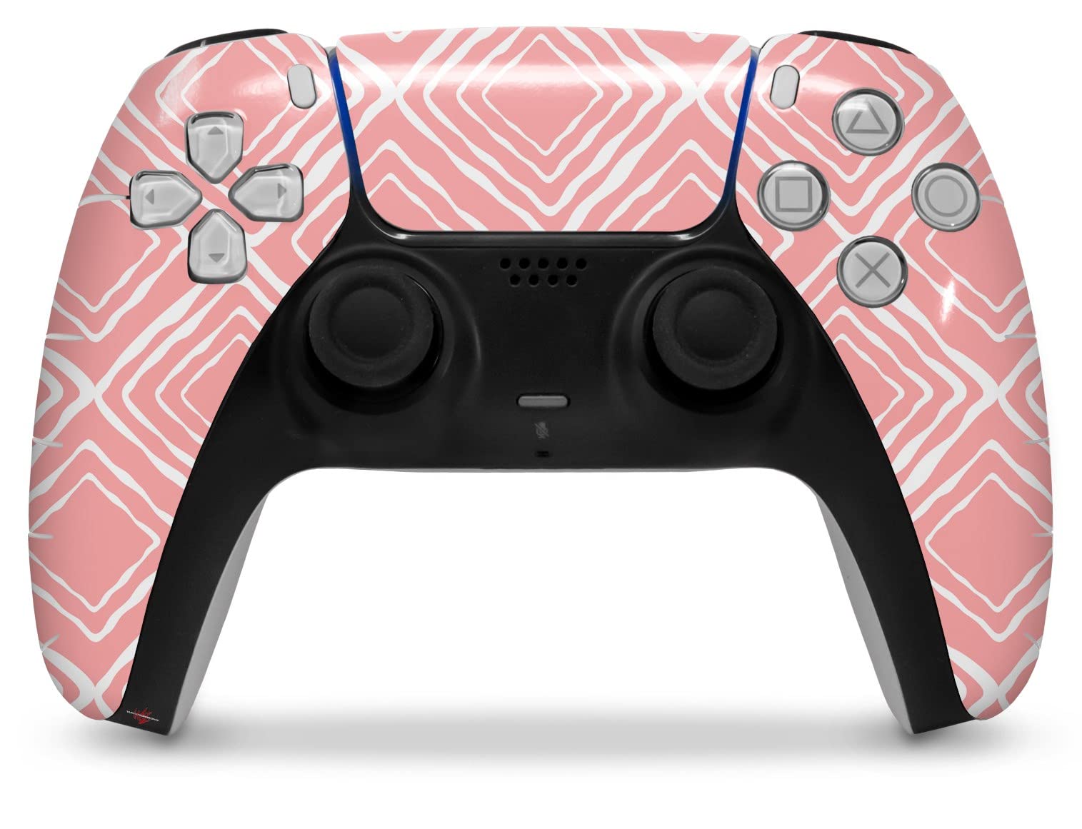 PS5 DualSense Controller Skin Wrap - Wavey Pink for Gaming & Protection