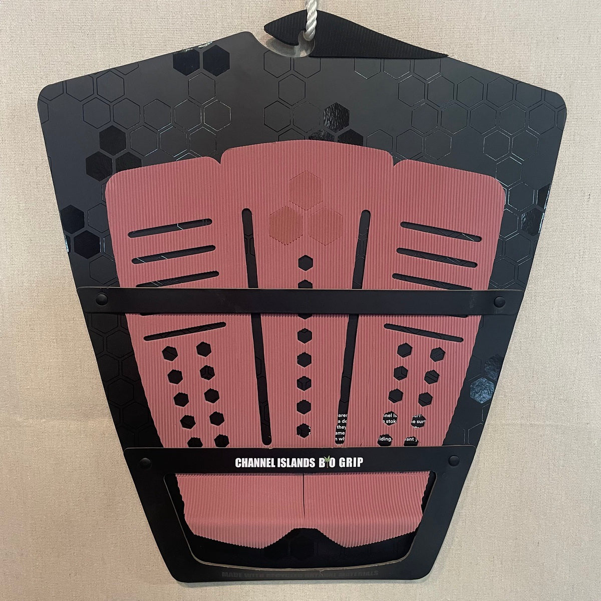 Channel Islands Lined Up Flat Pink Deck Pads - Non-Slip Surfboard Traction Pads for Enhanced Grip & Comfort While Surfing