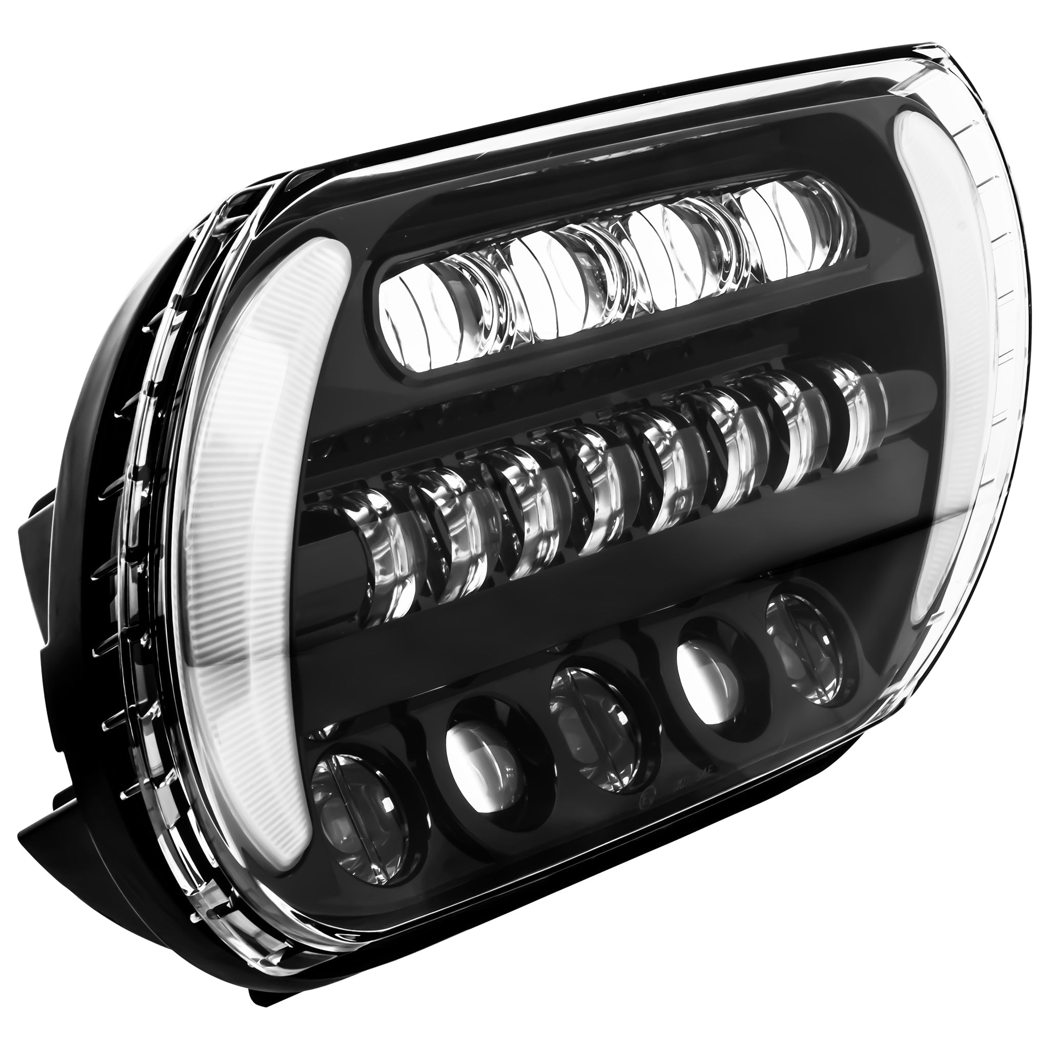 Eagle Lights Gen II LED Projection Headlight for 2004-2013 Harley Davidson Road Glide - High Visibility Motorcycle Headlight for Night Riding & Safety