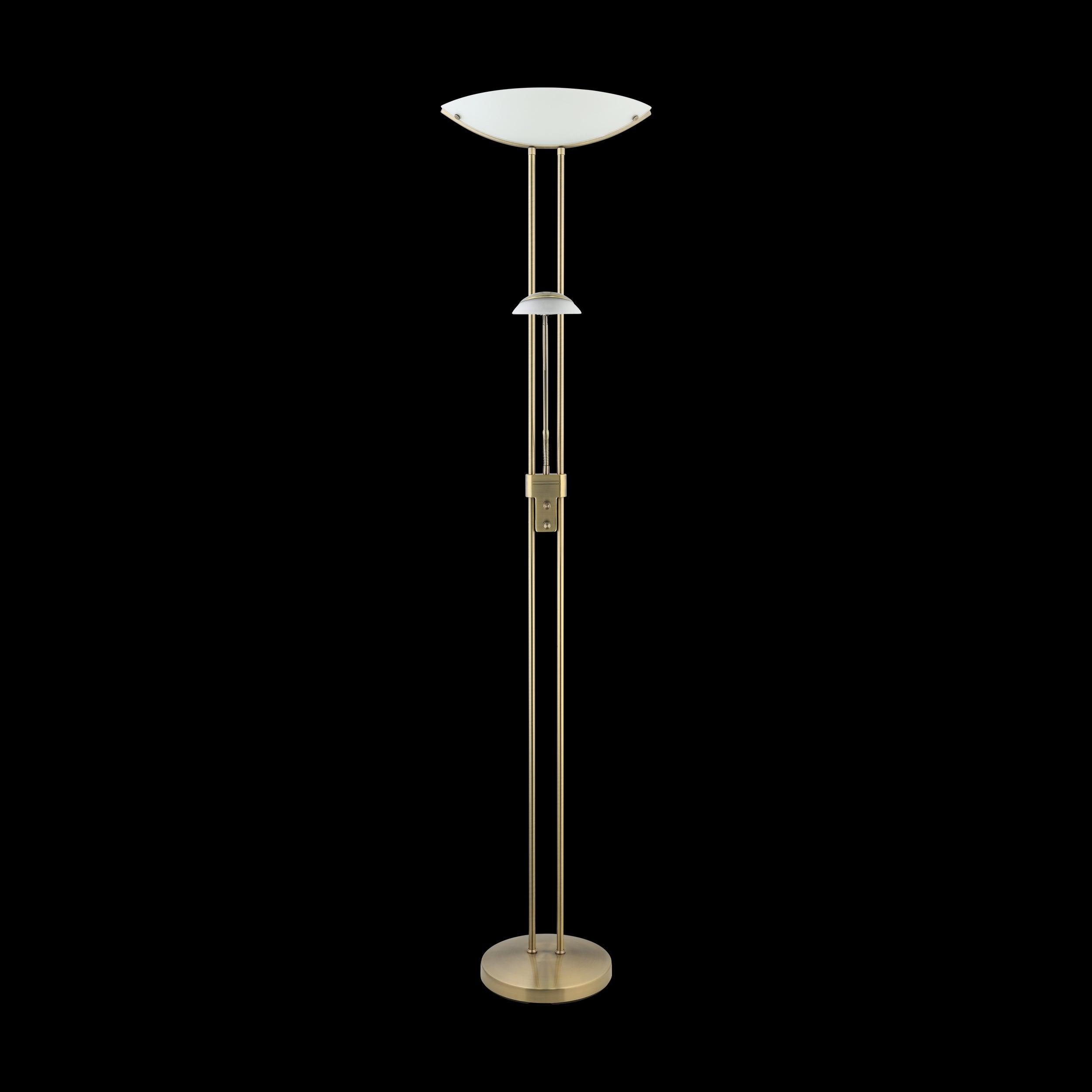 Eglo Baya Bronze Mother & Child Floor Lamp - Modern Lighting for Living Room, Bedroom & Nursery - Dimmable LED Floor Lamp with Adjustable Arms for Cozy Ambiance