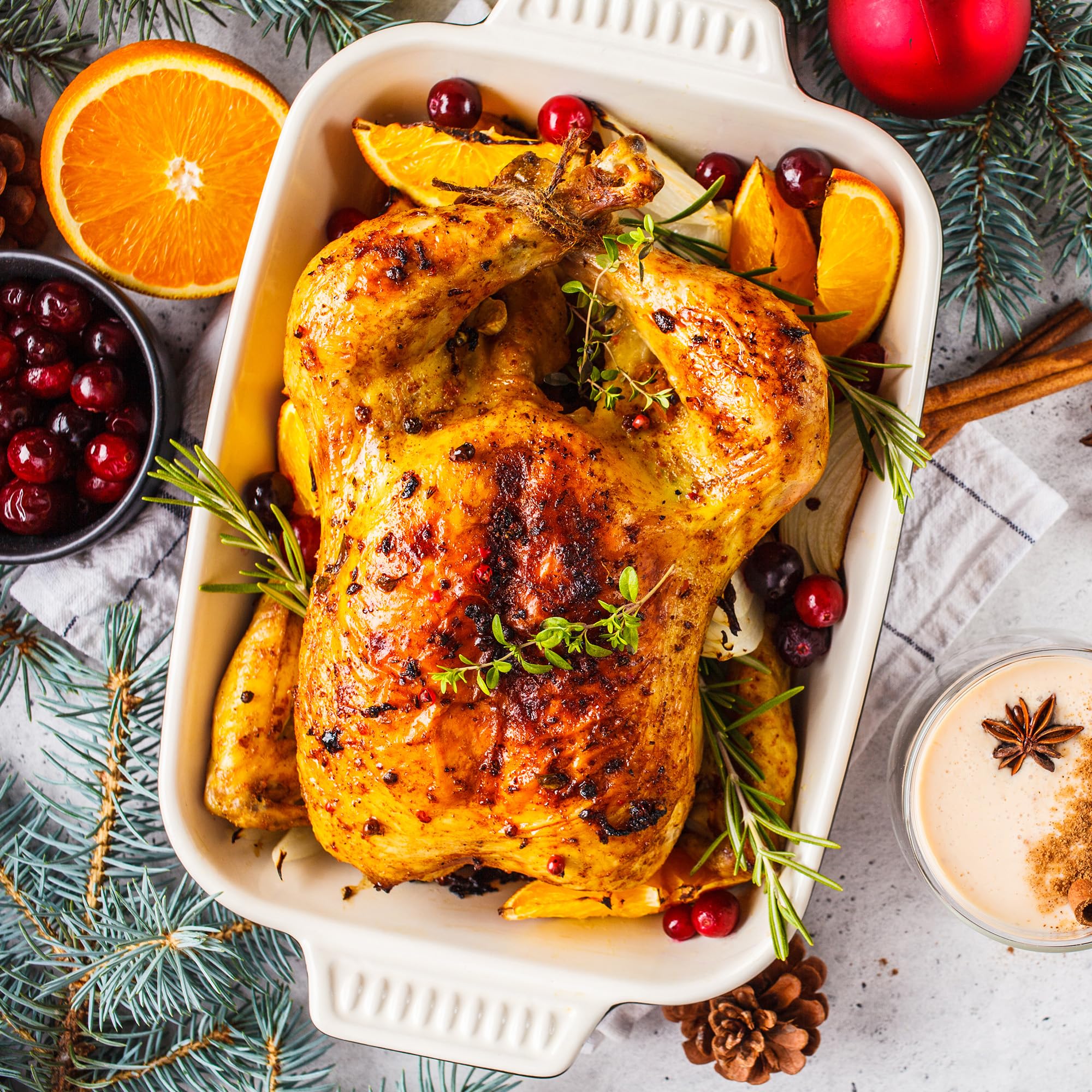 20 Quart Electric Roaster Oven with Self-Basting Lid, Turkey Roaster Oven with Removable Pan and Rack, Red – Perfect for Holiday Feasts and Large Family Gatherings