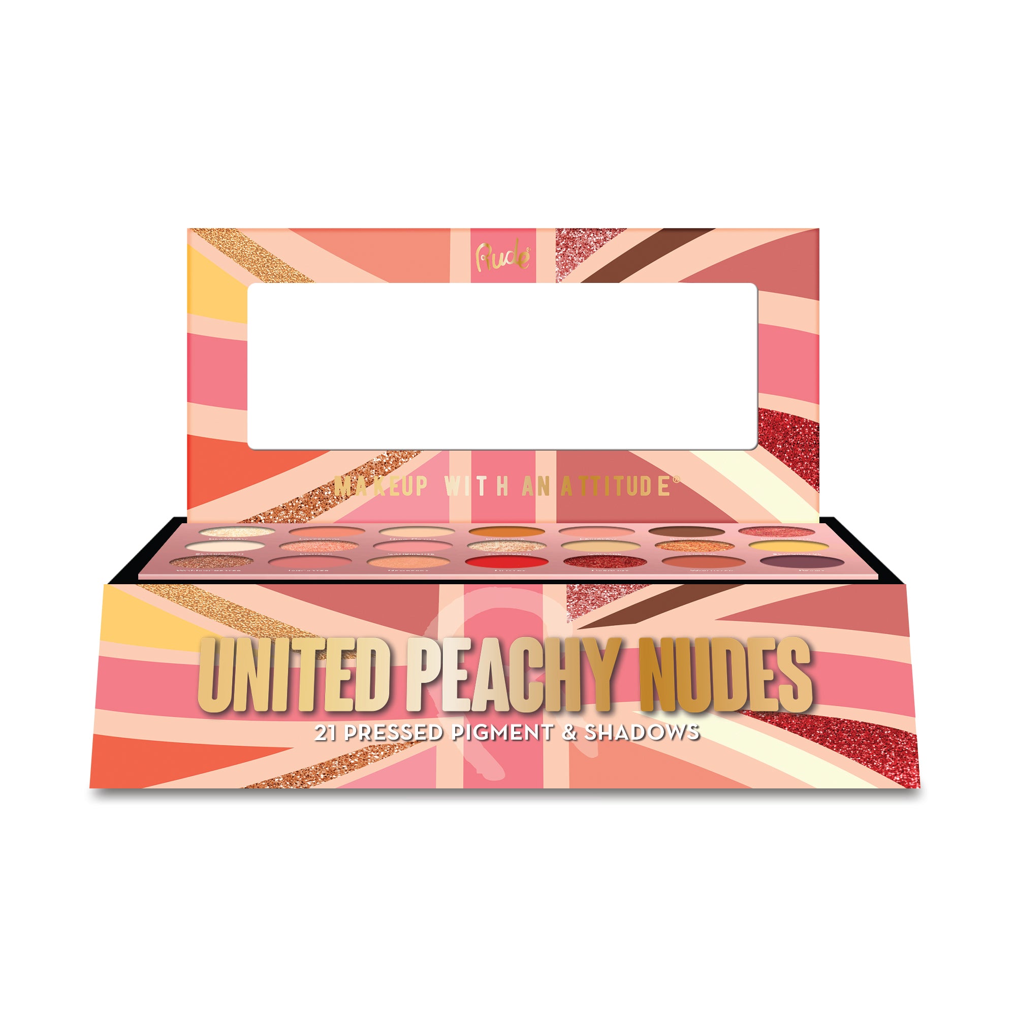 United Peachy Nudes Eyeshadow Palette Set - 12 Piece Neutral Makeup Collection for Everyday Wear & Special Occasions