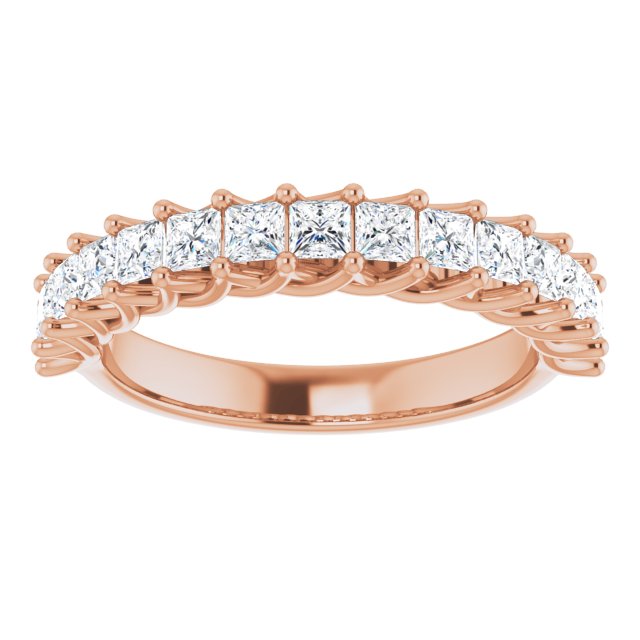 1.20 Carat Princess Cut Diamond Wedding Band for Women - Elegant Engagement & Bridal Ring for Special Occasions