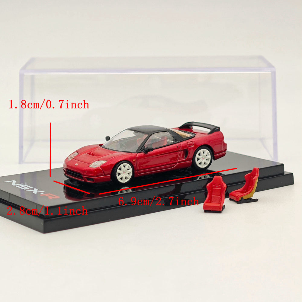 1/64 Scale Hobby Japan Honda NSX R (NA2) Diecast Model Car with Genuine Seats - Pearl Red Limited Edition Collectible for Display & Racing Enthusiasts - Perfect for Showcase, Gift, and Car Collection