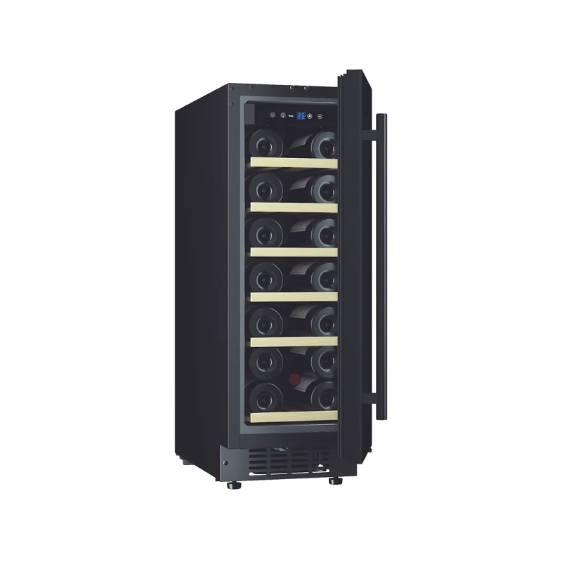 Europace EWC8202DBK Slim Wine Cooler - 20 Bottle Capacity, Built-in or Freestanding, Quiet Operation - Perfect for Kitchen, Dining Room, or Home Bar