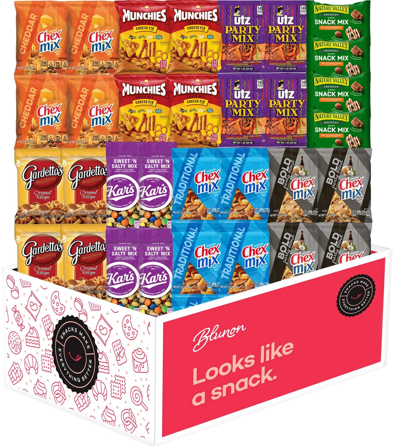 Adult Snack Variety Pack - 32-Piece Bulk Assortment for Parties & Gifts