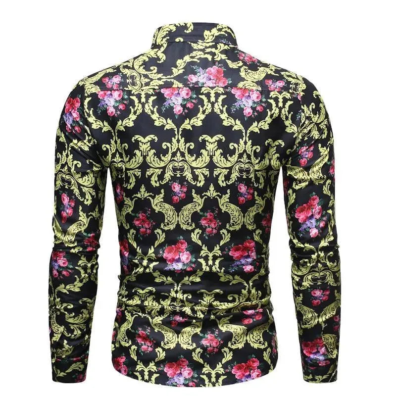 Stylish Floral Casual Shirt for Men - Breathable Summer Button Down Shirt - Perfect for Beach Vacation, Date Night & Outdoor Activities