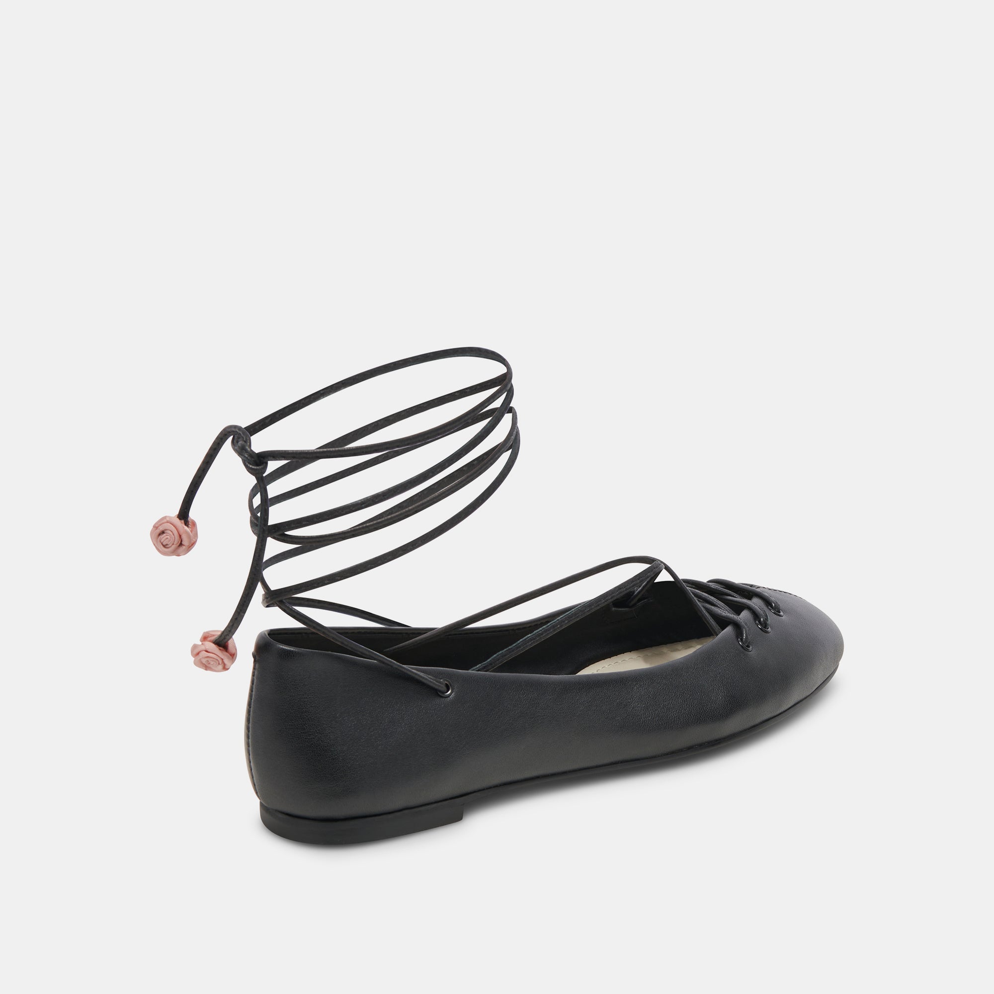BEATE Women's Black Leather Ballet Flats - Comfortable & Stylish Shoes for Work, Casual Wear & Travel