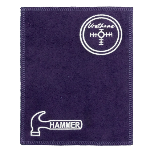 Hammer Bowling Shammy Pad - Purple Microfiber Towel for Bowling Balls | Perfect for Oil Absorption & Grip Enhancement During League Play & Practice Sessions