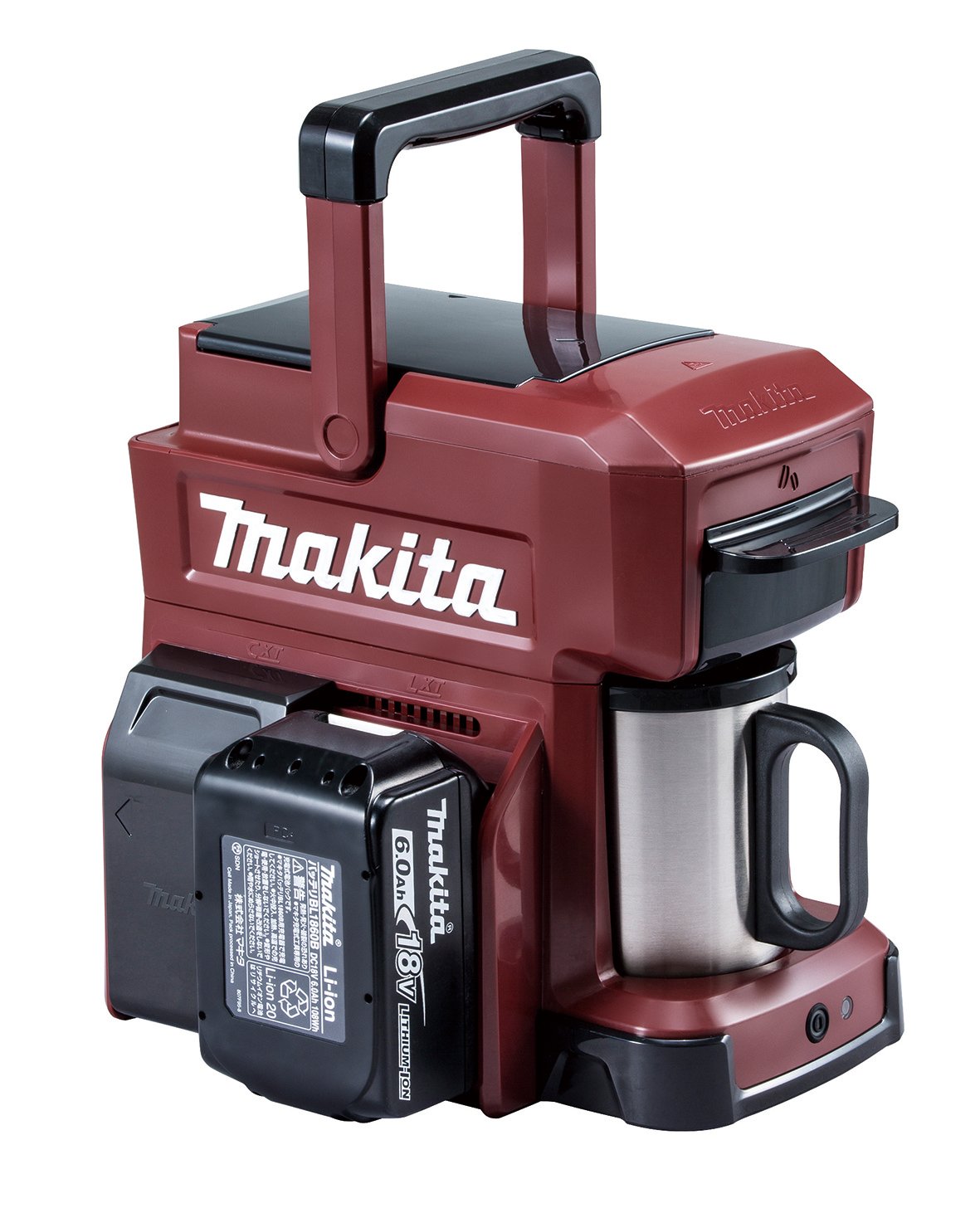 MAKITA CM501DZAR Cordless Rechargeable Coffee Maker - Authentic Red (Japan Genuine Product) | Perfect for Construction Sites, Camping & Outdoor Adventures