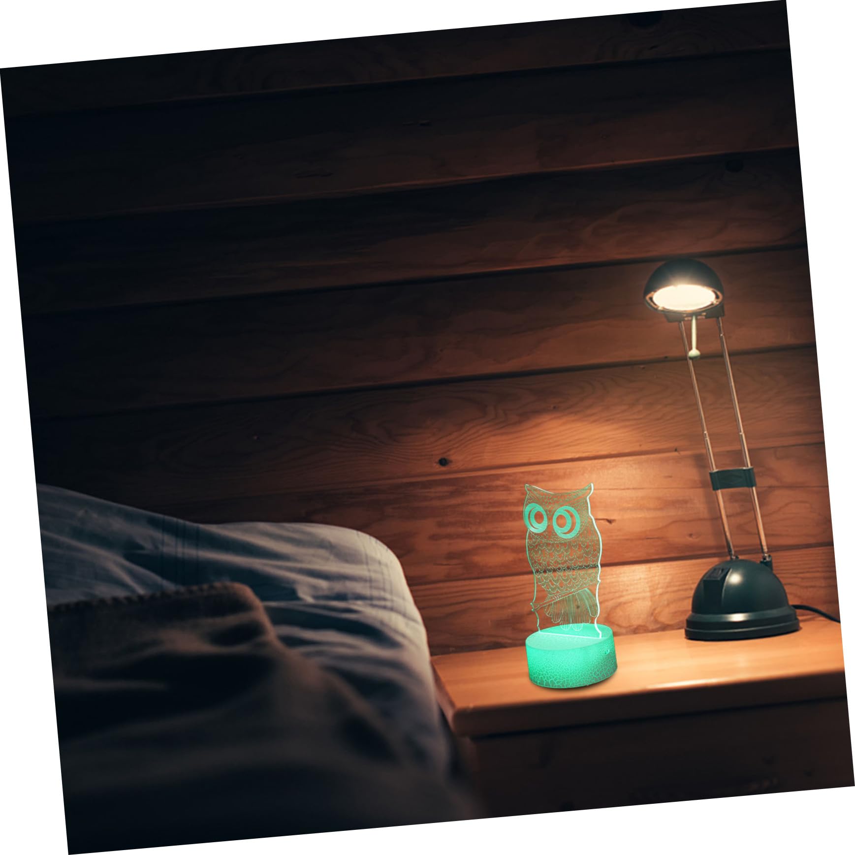 Veemoon 3D Owl Night Light - LED Bedroom Decor for Kids, Boys & Girls - Cute Nursery Lamp for Bedtime, Baby Room, and Kids' Playroom
