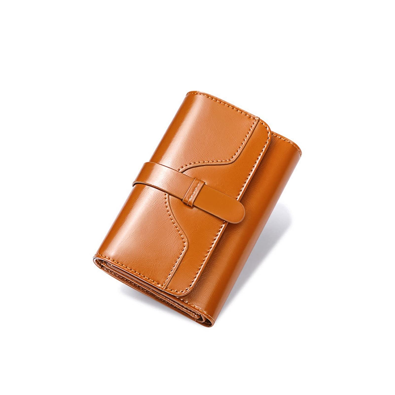 Genuine Leather Women's Luxury Card Holder - Small Wallet & Coin Purse for Ladies (Auburn) | Perfect for Everyday Use, Travel & Gift Giving