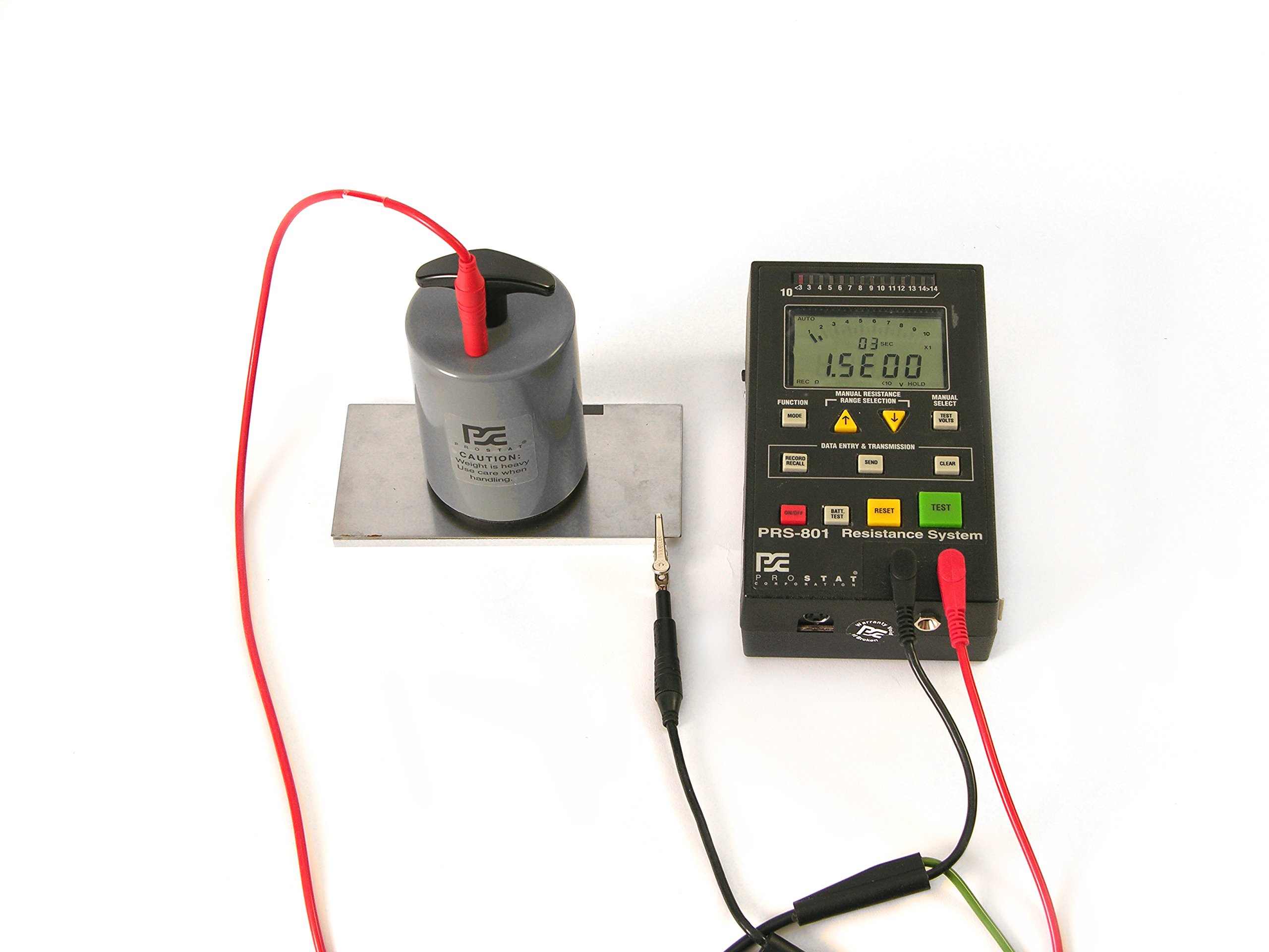 PRS-801-W Conductive Surface Resistance Electrode - 1 Weight for ESD Testing, Anti-Static Flooring, and Industrial Safety Applications