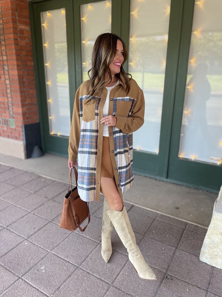 PREORDER: Durham Plaid Jacket for Men & Women - Classic Tartan Design in 2 Colors (Black/Red) | Perfect for Fall Fashion, Outdoor Activities & Office Wear
